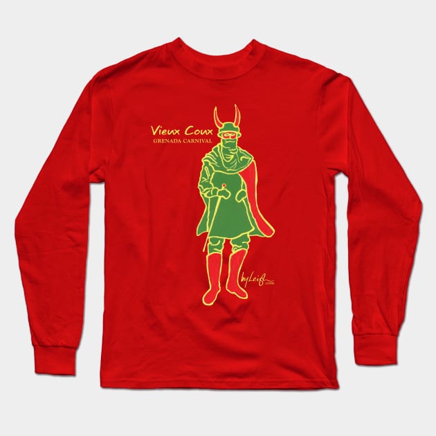 Grenada Vieux Coux Long Sleeve T-Shirt by @byleighart